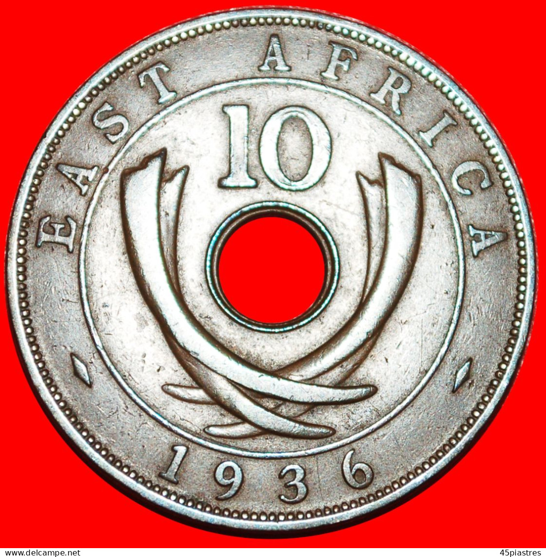 * GREAT BRITAIN: EAST AFRICA  10 CENTS 1936! EDWARD VIII · LOW START · NO RESERVE! - Colonia Británica