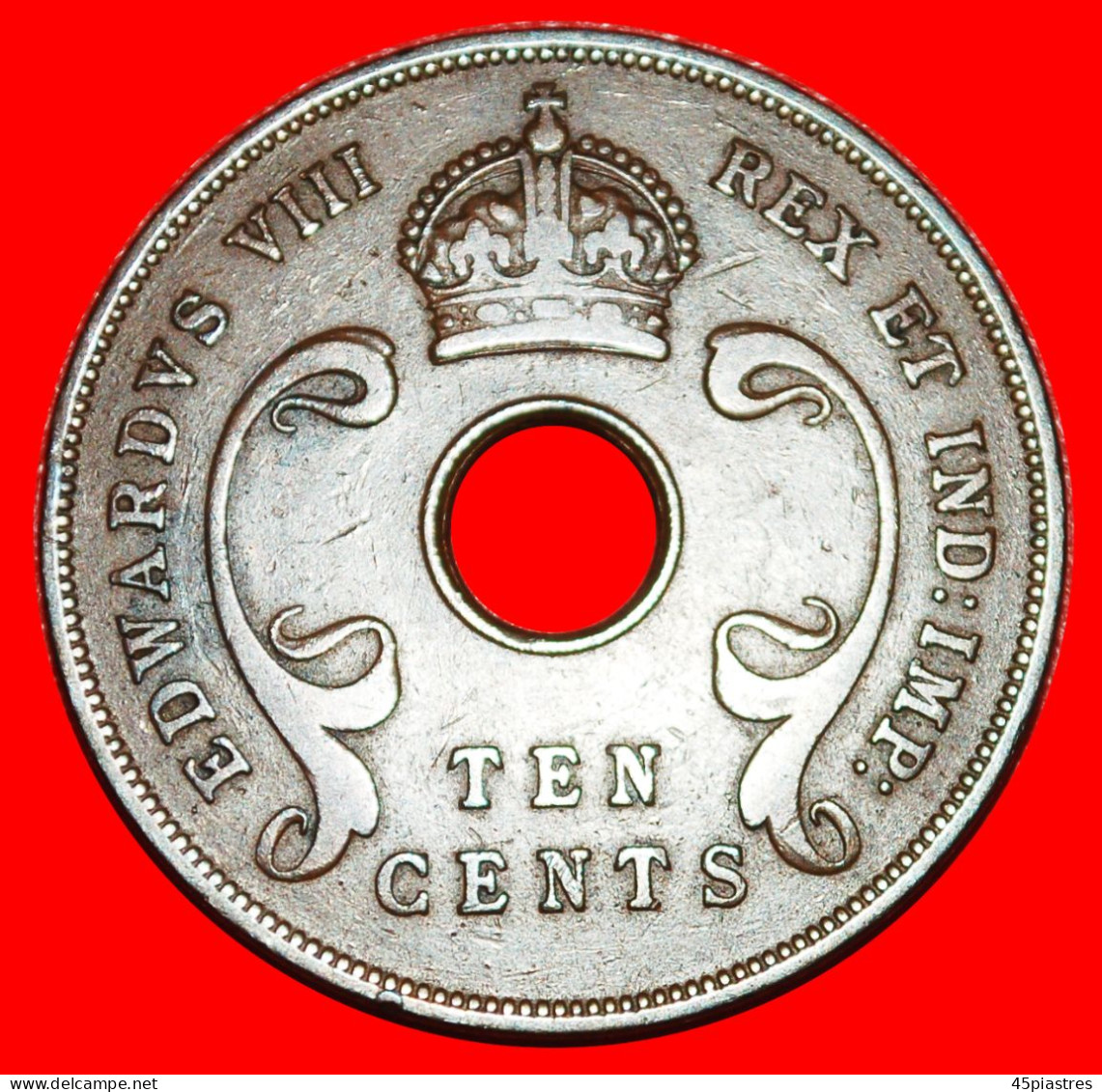 * GREAT BRITAIN: EAST AFRICA  10 CENTS 1936! EDWARD VIII · LOW START · NO RESERVE! - Colonia Británica