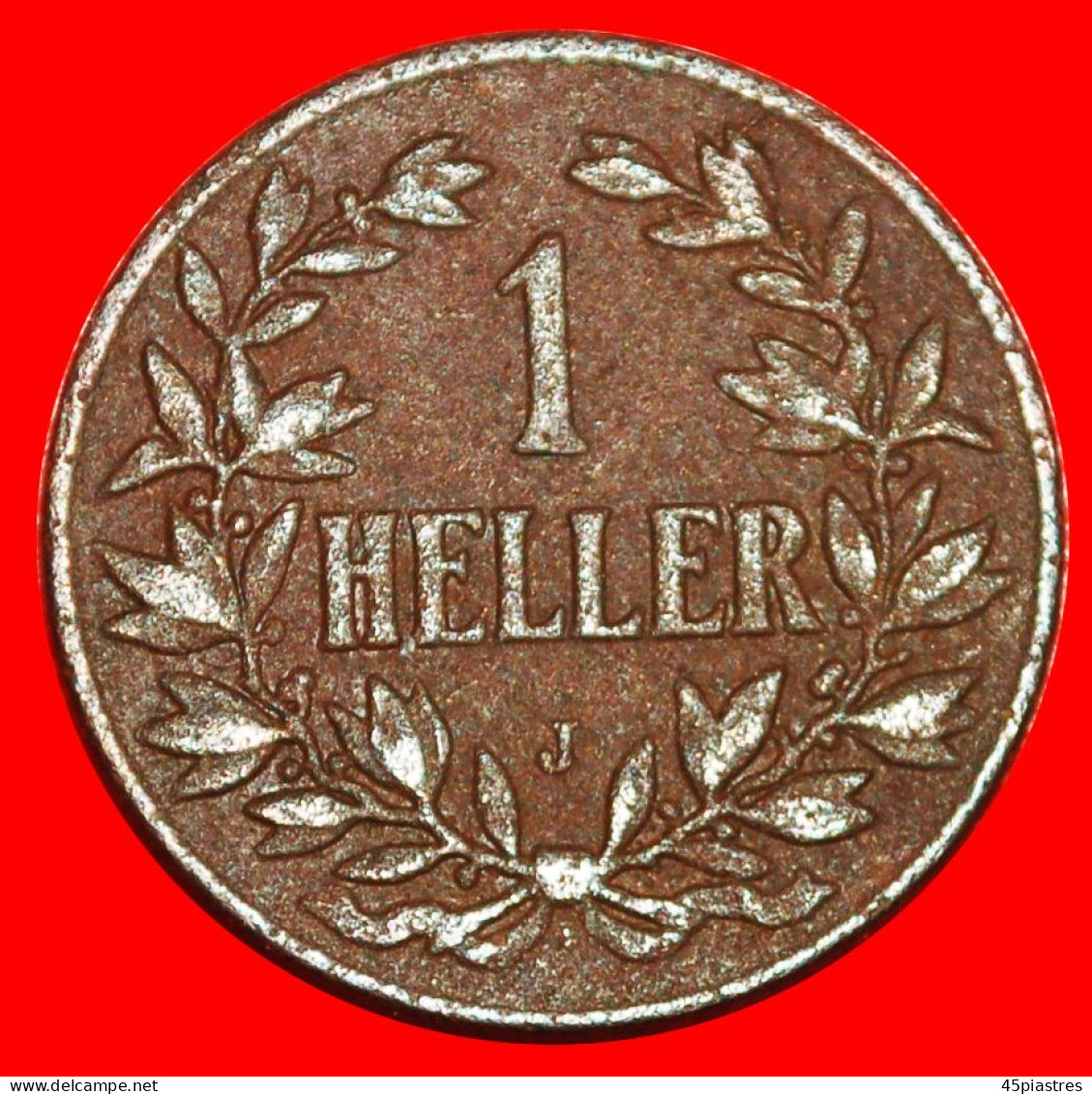 * HAMBURG (1904-1913): GERMAN EAST AFRICA  1 HELLER 1910J! WILHELM II (1888-1918) · LOW START · NO RESERVE! - Deutsch-Ostafrika