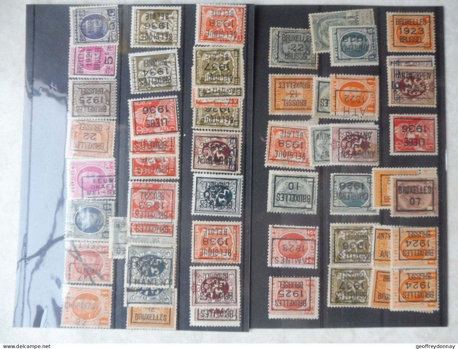 Belgique Belgie Preo Gros Lot Varié  + De 50 Timbres - Roulettes 1894-99