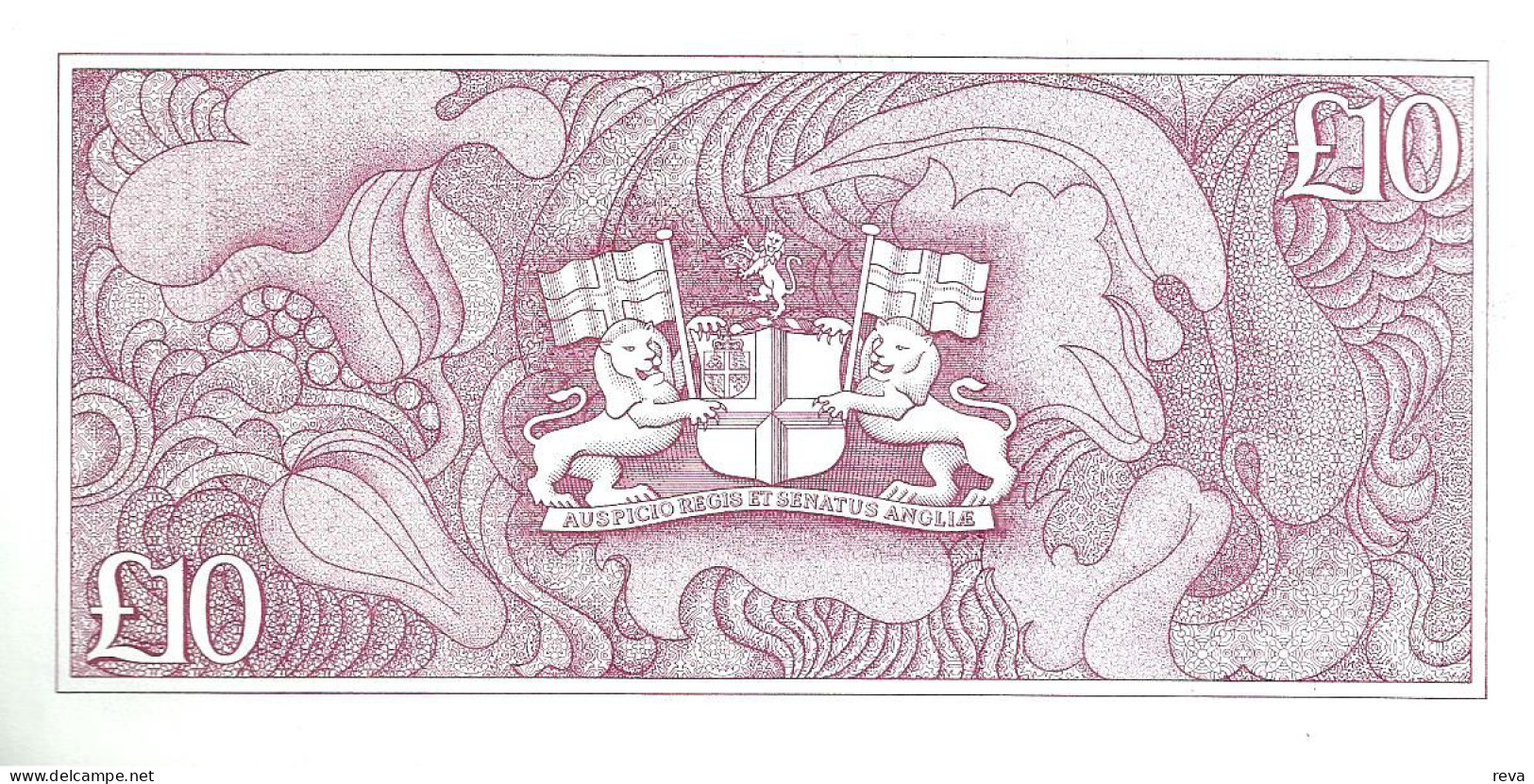 SAINT HELENA 10 POUNDS RED QEII SHIP FRONT EMBLEM BACK SIG,3 ND(1985) P.8b CUNC  READ DESCRIPTION ! - Saint Helena Island