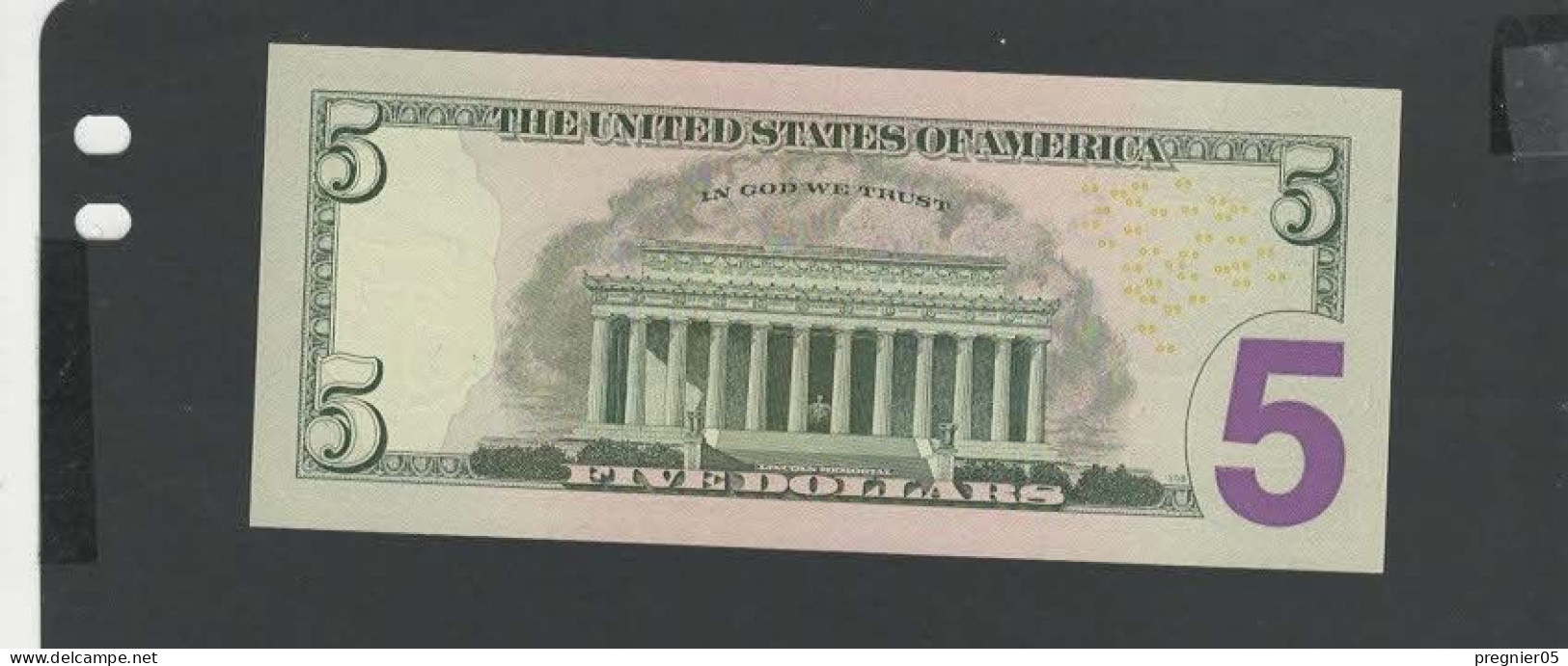 USA - Billet 5 Dollar 2013 NEUF/UNC P.539 § MD - Federal Reserve Notes (1928-...)