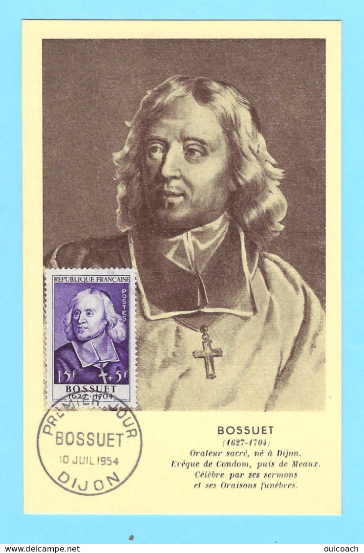 Bossuet, évéque Meaux Carte-maximum 990 - Théologiens