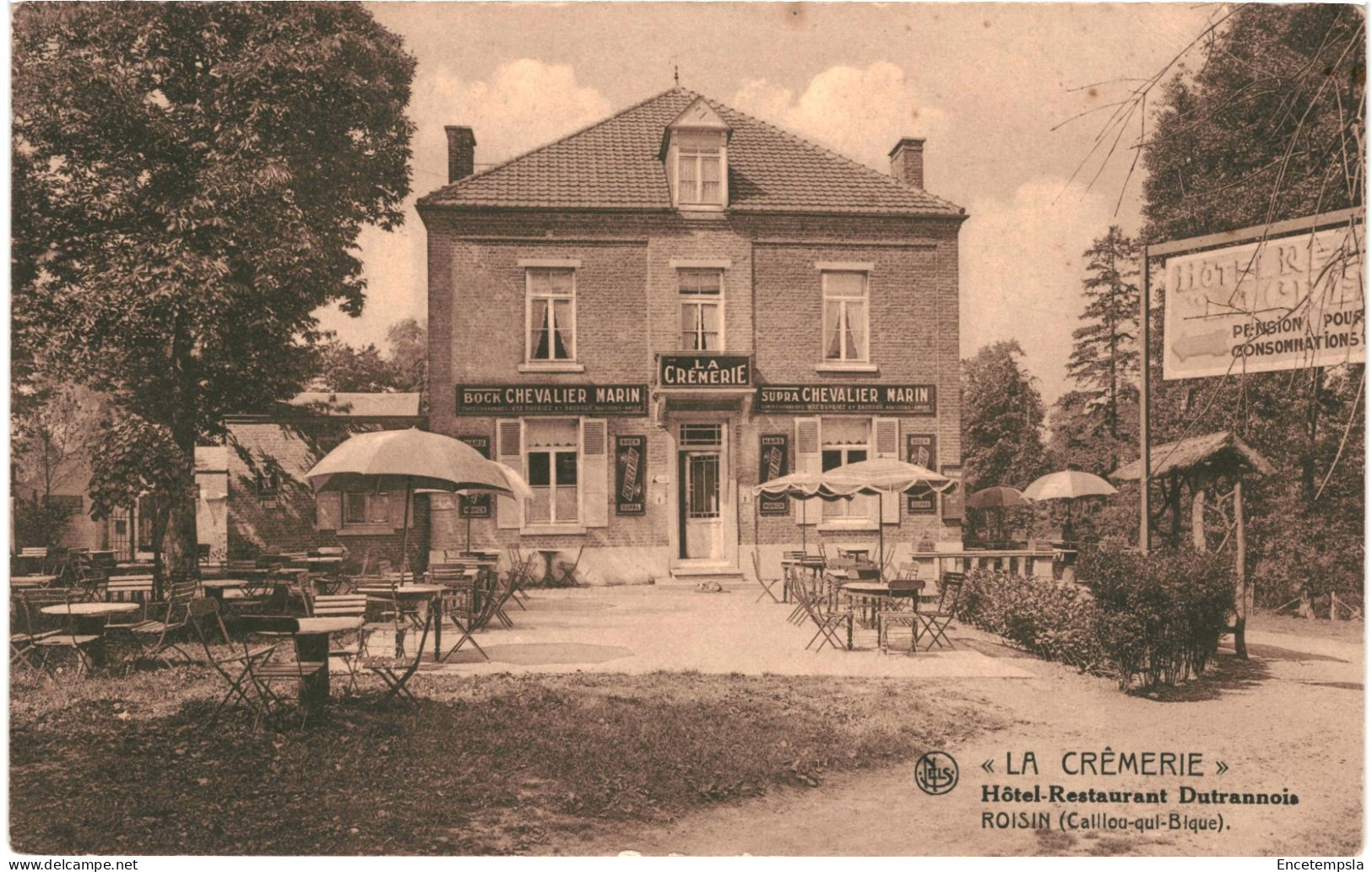 CPA Carte Postale Belgique Roisin Caillou Qui Pique La Crêmerie Hôtel Restaurant  VM73207ok - Honnelles