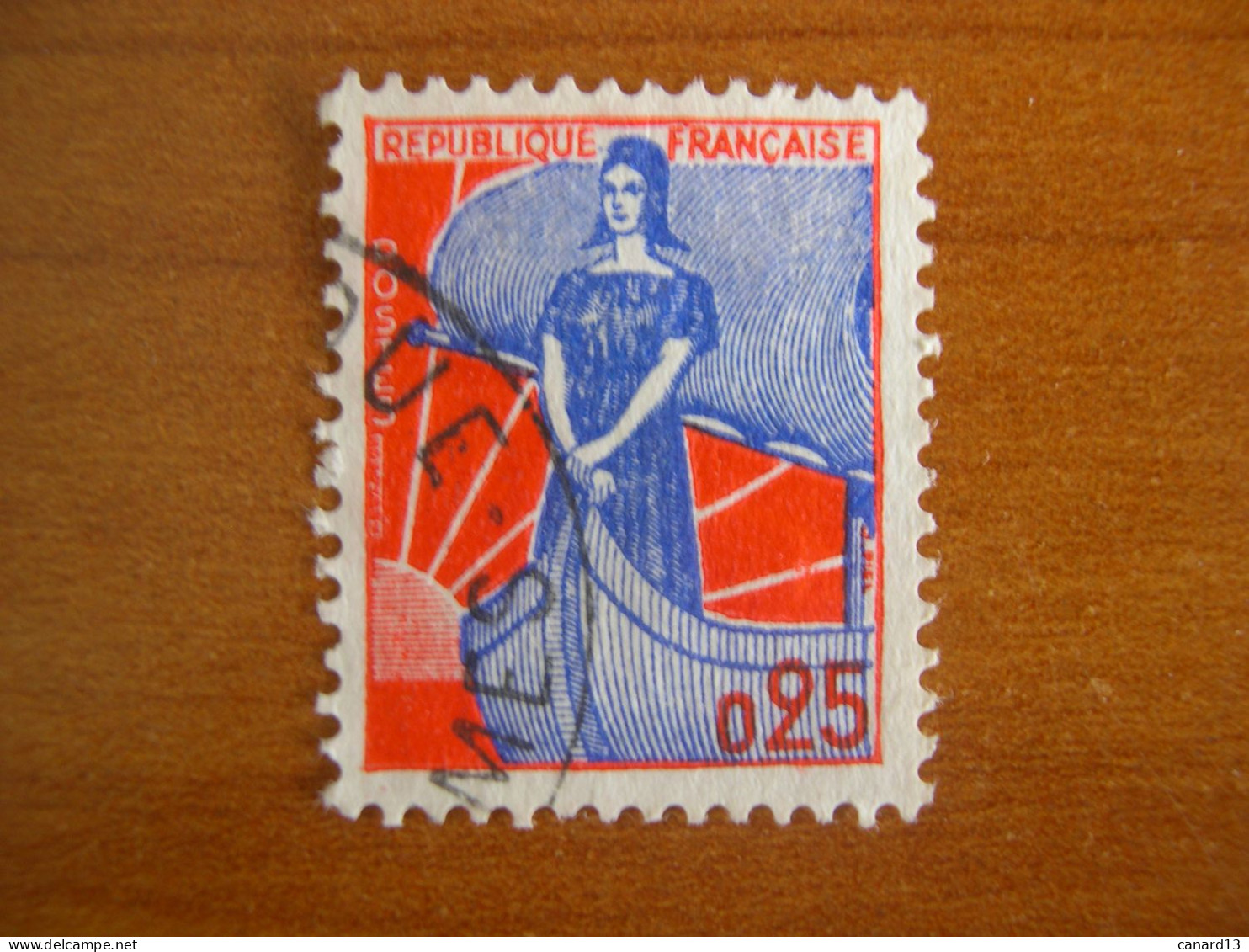France Obl   N° 1234 Cad - 1960 Marianne Van Decaris