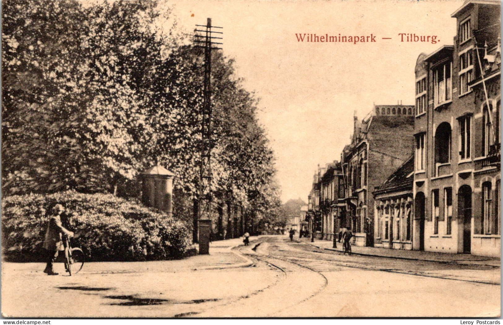 #3705 - Tilburg, Wilhelminapark Met Volk 1919 (NB) - Tilburg