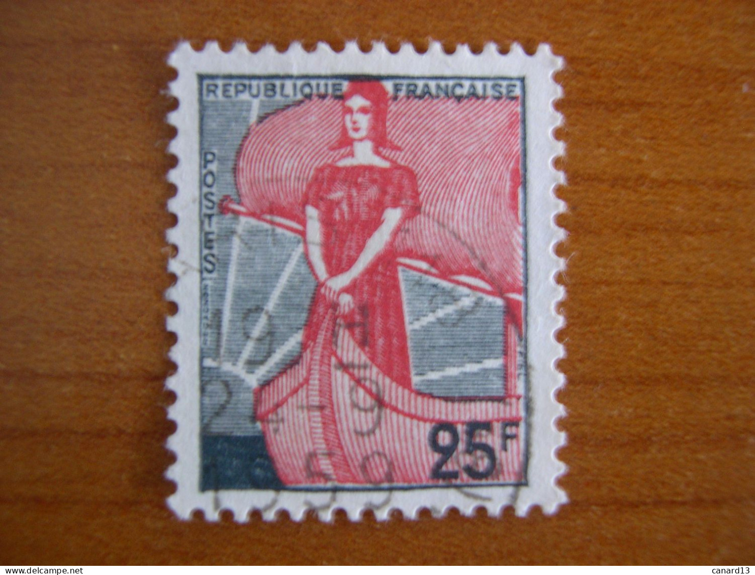France Obl   N° 1216 - 1959-1960 Marianne à La Nef
