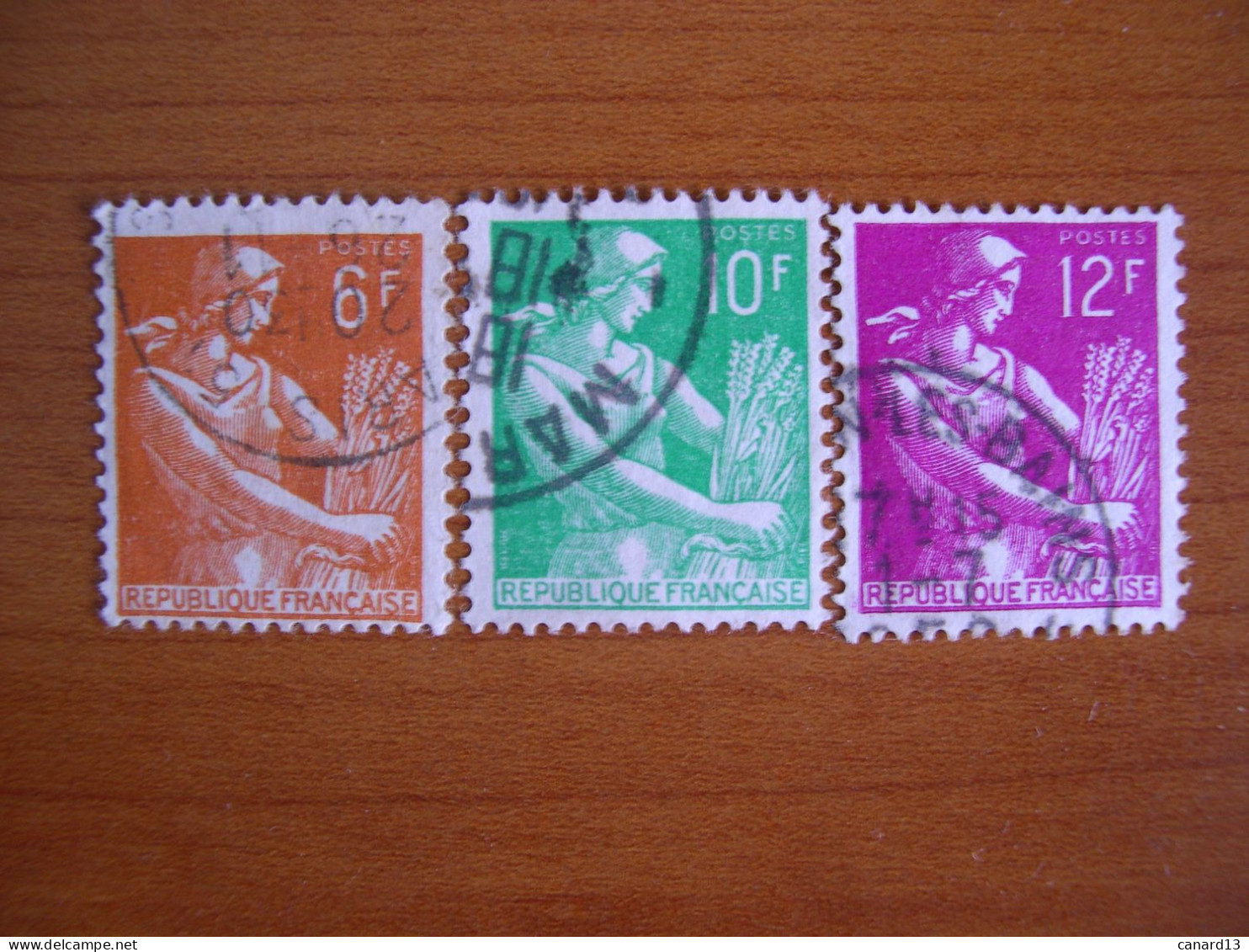 France Obl   N° 1115/1116 - 1959-1960 Maríanne à La Nef