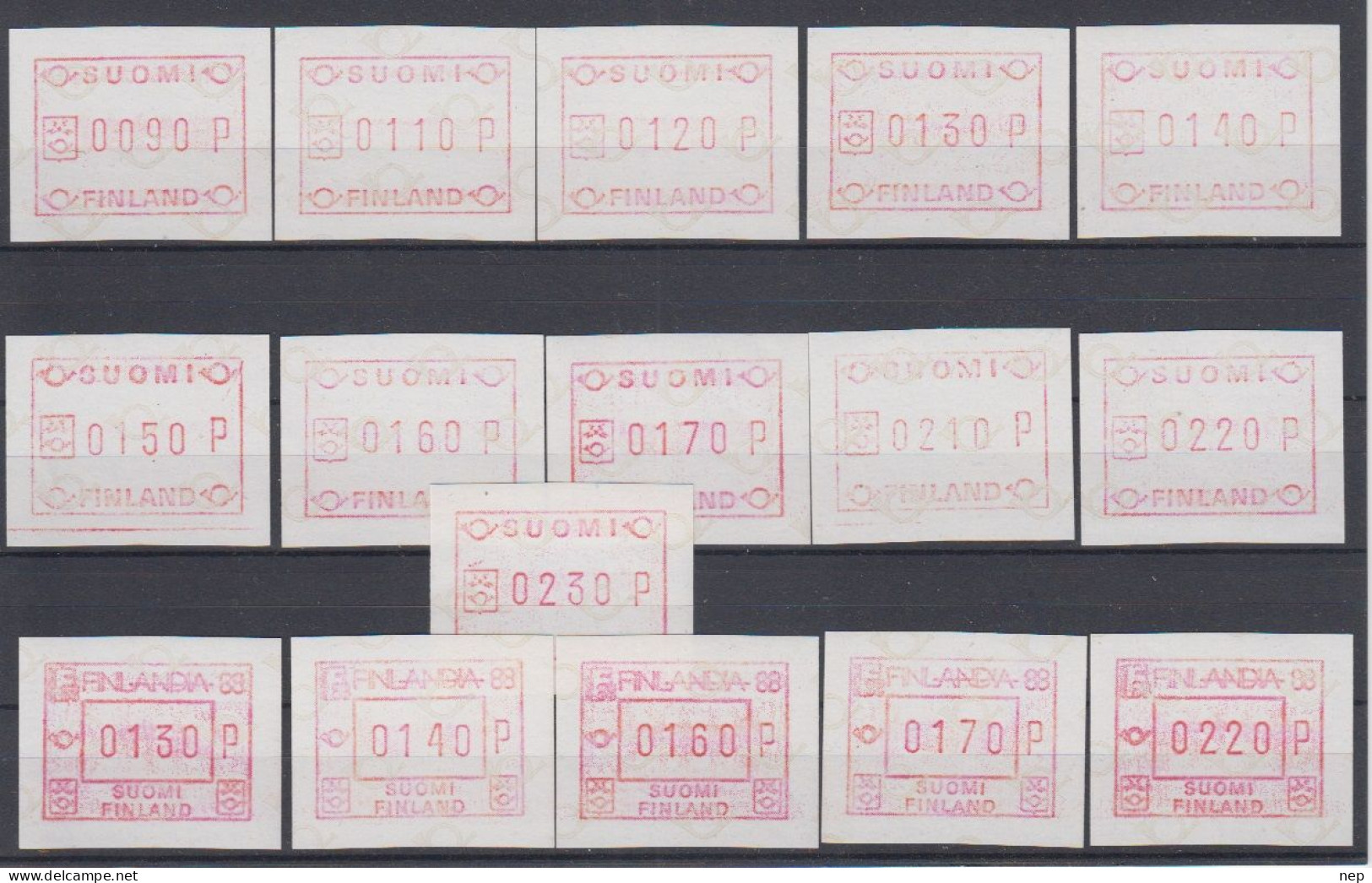 FINLAND - SELECTIE 1 - Machine Labels [ATM]