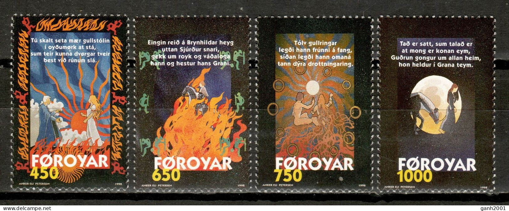 Faroe Is. 1998 Feroe / Nordic Fairy Tale MNH Leyenda Nórdica / Kr07  10-14 - Contes, Fables & Légendes