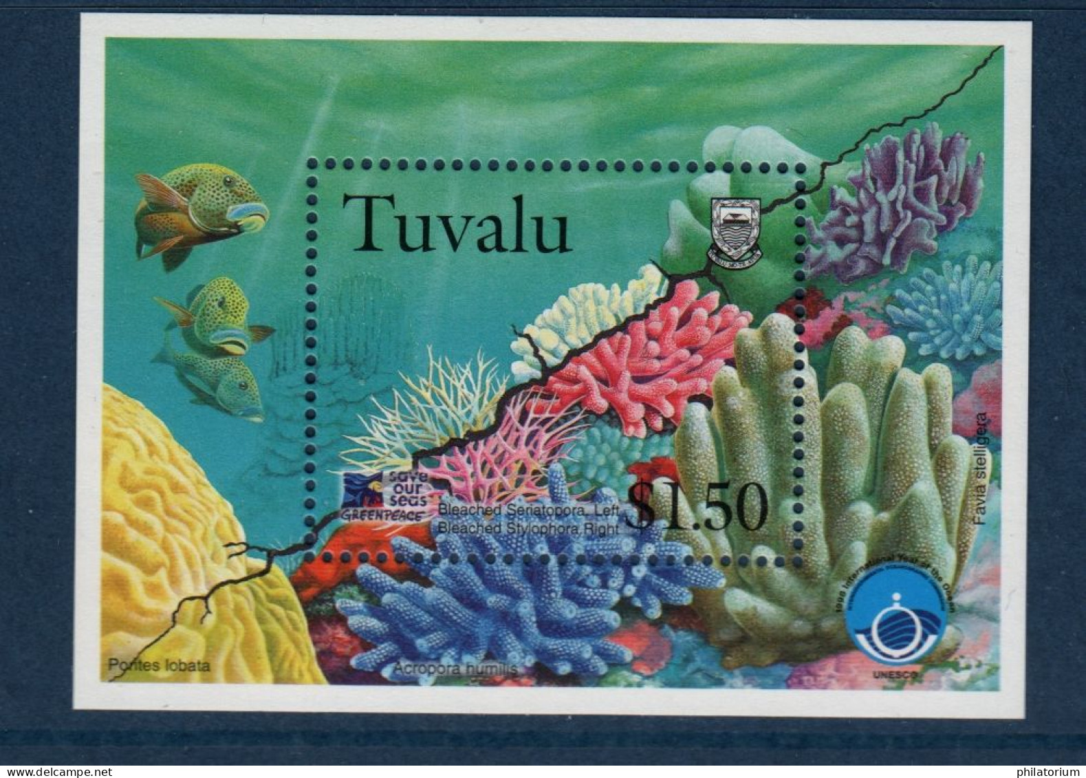 Tuvalu, Yv BF 64, Mi 65, **, Coraux, - Tuvalu