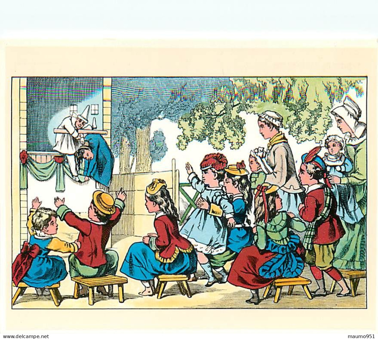 THEATRE DE MARIONETTES - Dessin Fin 19e Sciecle (15x10) - Contes, Fables & Légendes