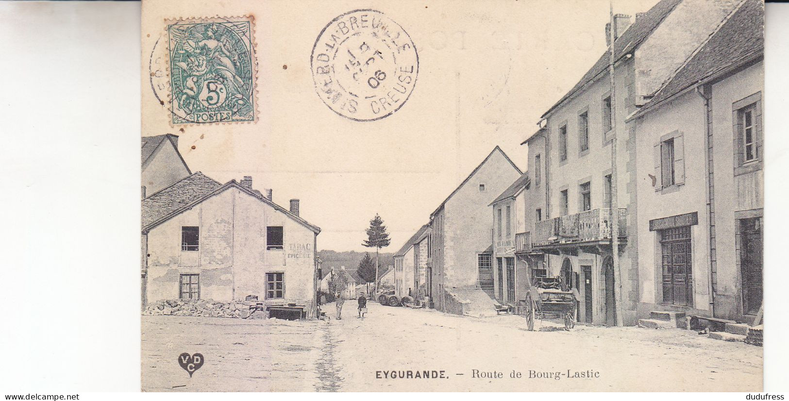 EYGURANDE ROUTE DE BOURG LASTIC - Eygurande