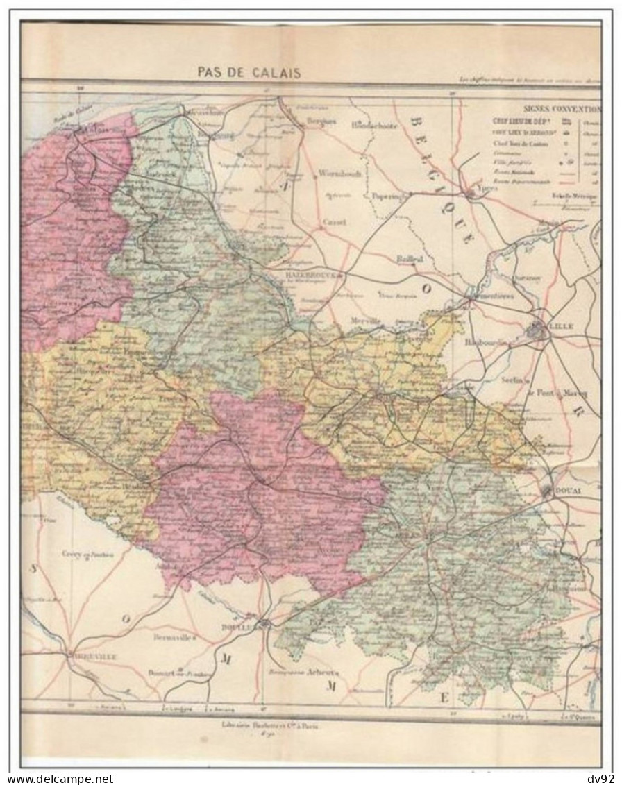 PAS DE CALAIS GEORGRAPHIE DU PAS DE CALAIS A. JOANNE - Picardie - Nord-Pas-de-Calais