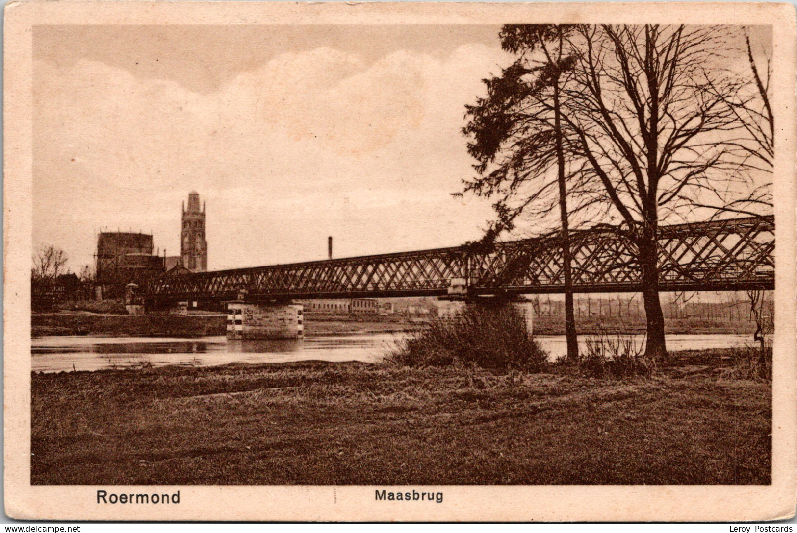 #3720 - Roermond, Maasbrug 1925 (LB) - Roermond