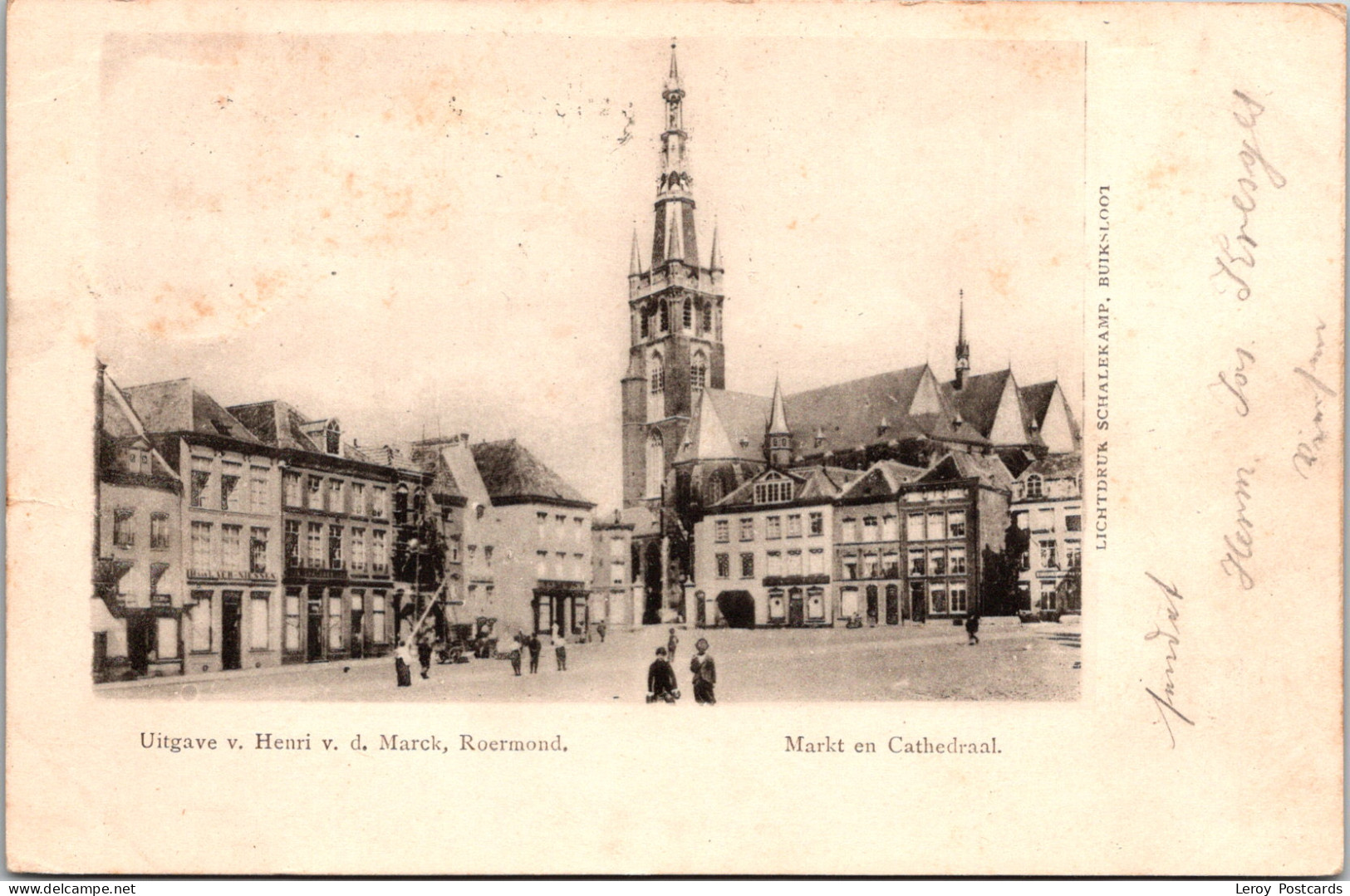 #3724 - Roermond, Markt En Cathedraal 1900 (LB) - Roermond