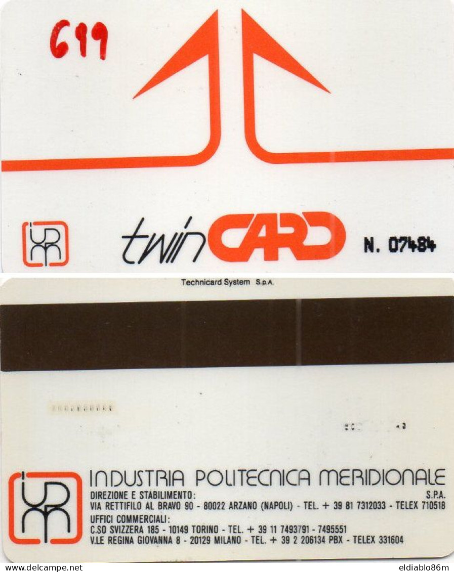 ITALY - MAGNETIC CARD - TEST CARD - IPM TWIN CARD - 5085C - DOPPIO DOT - Tests & Servizi