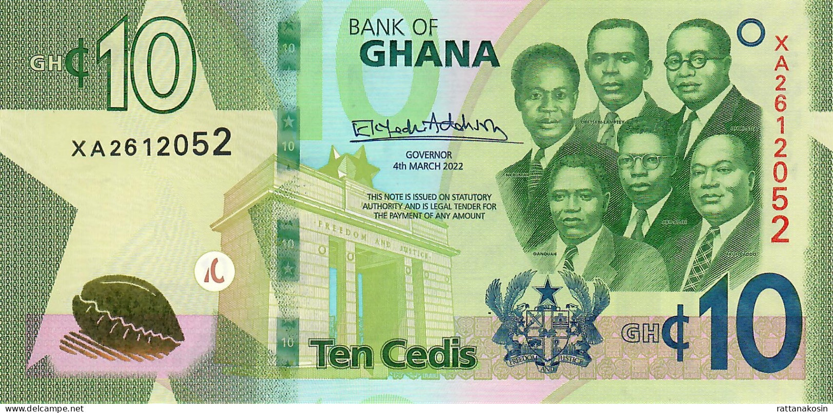 GHANA NLP = P47 ? 10 CEDIS 4.3.2022 #XA     UNC. - Ghana