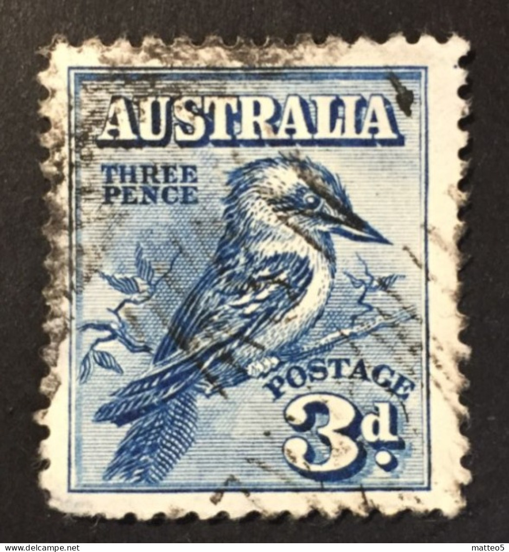 1928 - Australia - Kookaburra - Fourth National Stamp Exhibition - Used - Usati