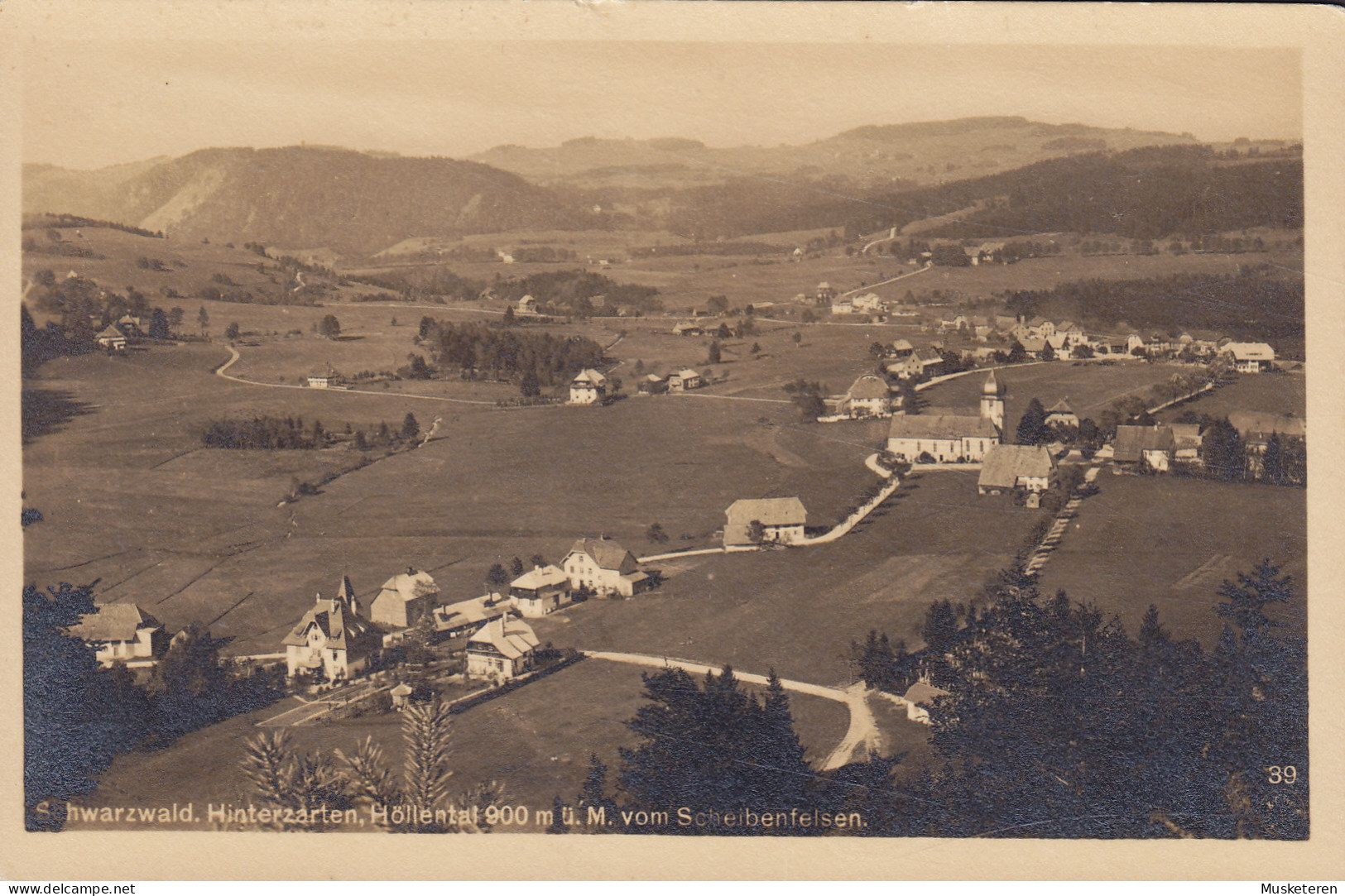 Deutsches Reich PPC Schwarzwald. Hinterzaerten, Höllental B. Scheibenfelsen Chr. Franz. FREIBURG 1915 Echte Real Photo - Höllental