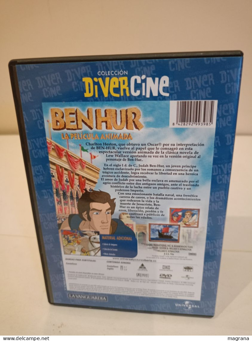 Película Dvd. Ben Hur. La Película Animada. Colección Divercine. 2005. Universal. - Infantiles & Familial