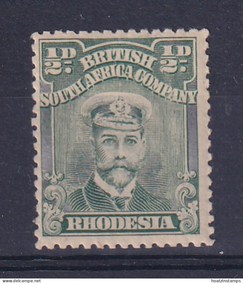 Rhodesia - BSAC: 1913/22   Admiral    SG187    ½d    Dull Deep Green     MH - Altri & Non Classificati