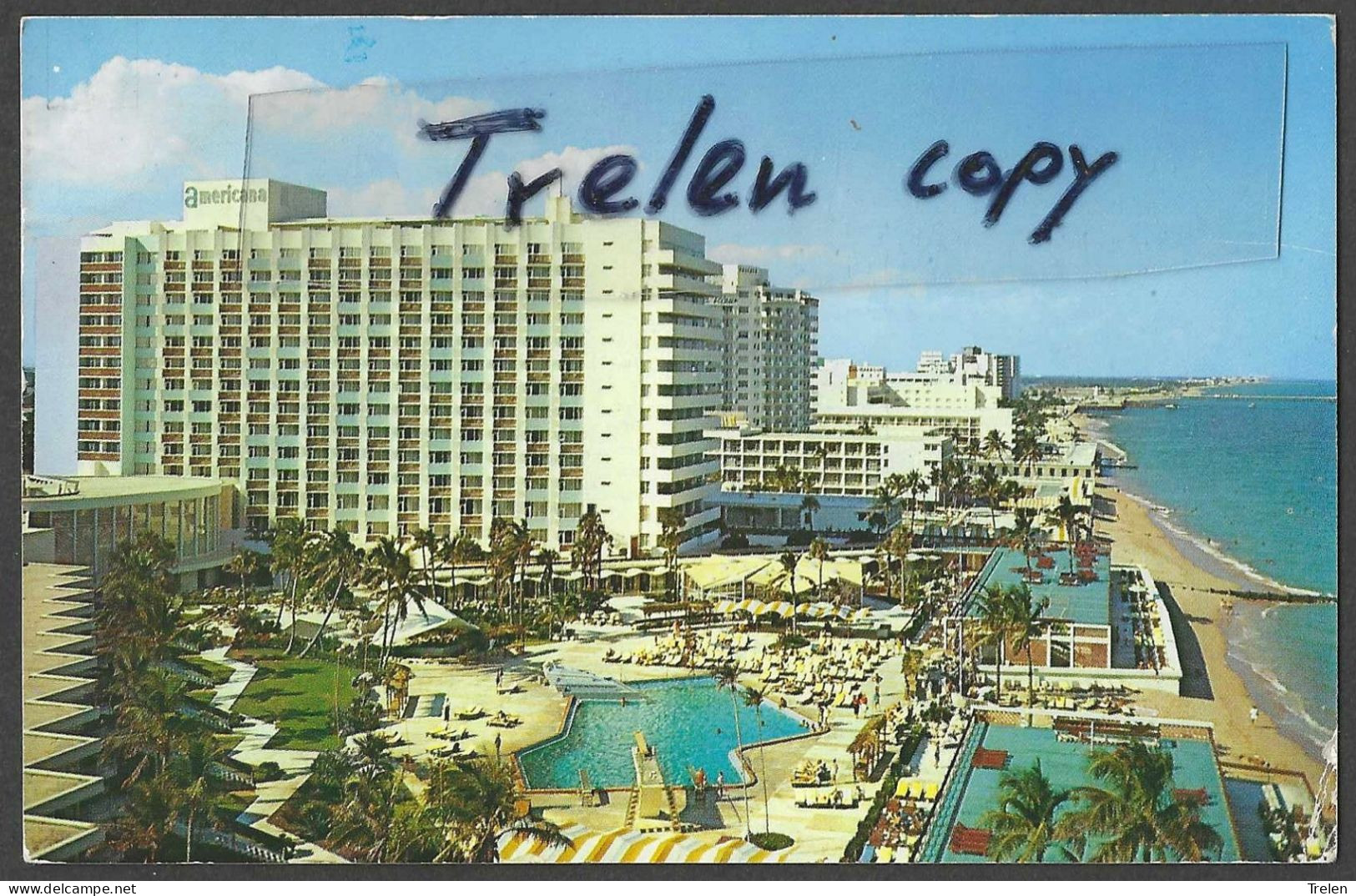 USA, Bal Harbour, Florida, Americana Hotel, Gelaufen, Described - Miami