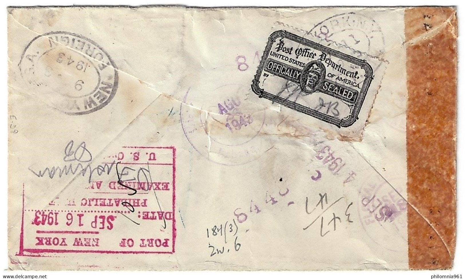 Cuba CENSORED AIRMAIL COVER To USA WWII 1943 - Posta Aerea