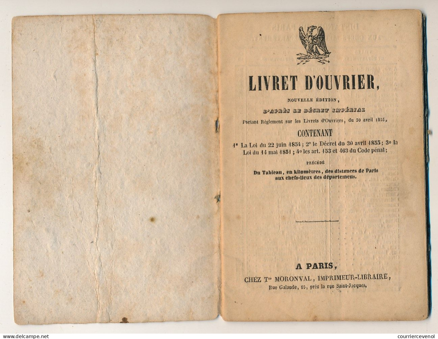 FRANCE - Livret D'Ouvrier - Préfecture Du Gard, Louis NOGUES, Serrurier - Cachets Divers Dont Forges Fonderies Gard 1864 - Documents Historiques