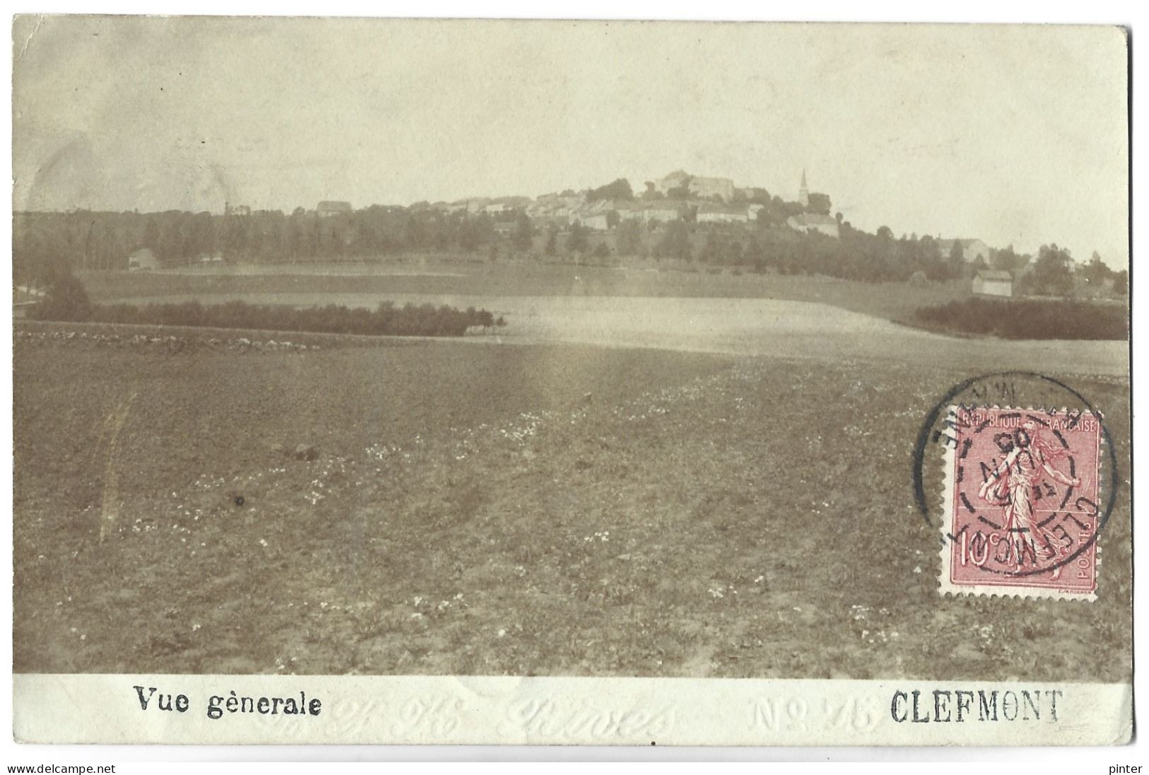 CLEFMONT - Vue Générale - CARTE PHOTO - Clefmont