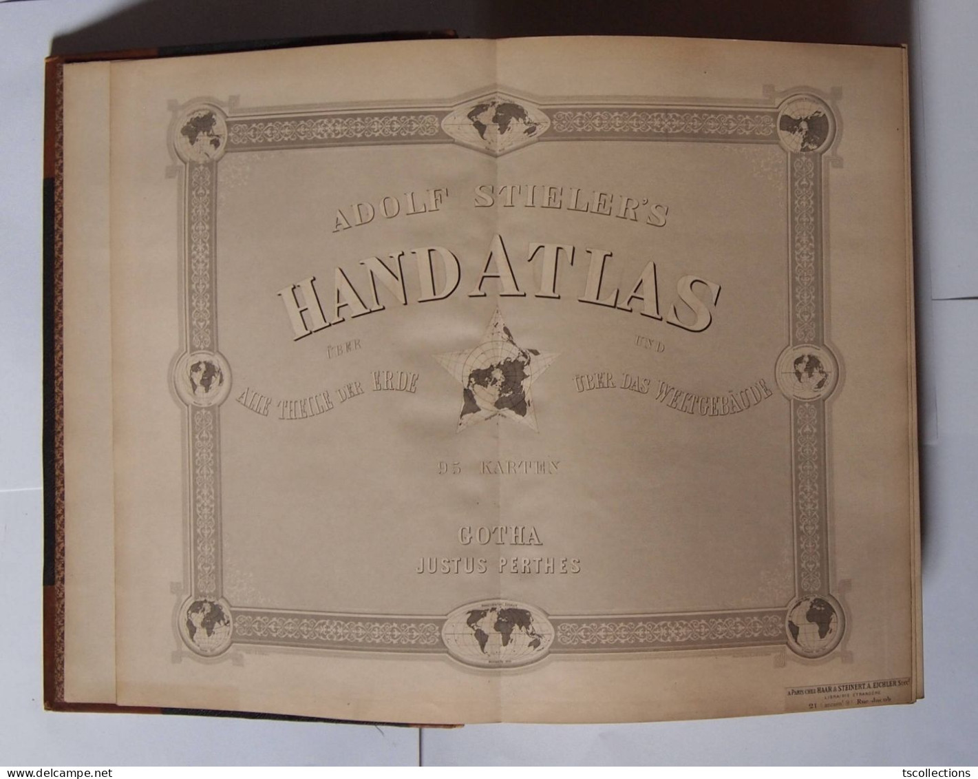 Stieler's Hand Atlas - édition 1898 - Mapamundis