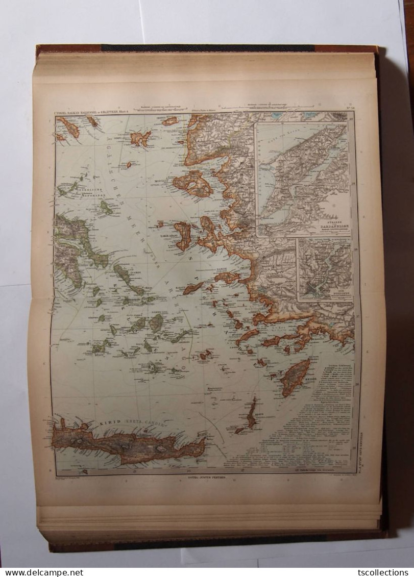 Stieler's Hand Atlas - édition 1898 - Mappamondo