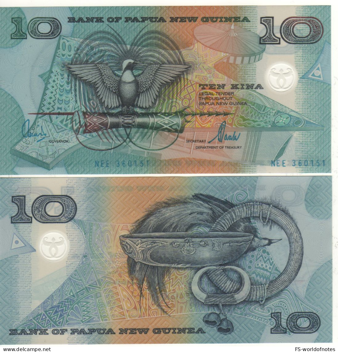 PAPUA NEW GUINEA   10 Kina  P26a  ( 2000  Polimer   )    UNC - Papouasie-Nouvelle-Guinée