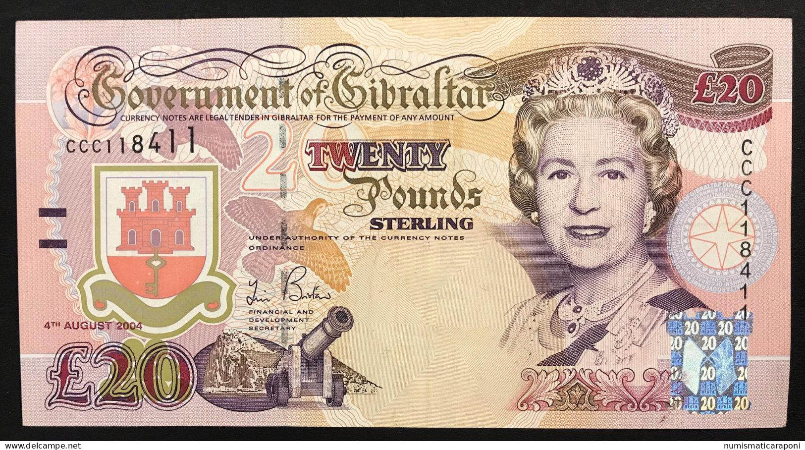 Gibraltar Gibilterra Venti Sterline  £ 20 20 Pounds Pick#31a Spl/sup LOTTO 289 - Gibilterra