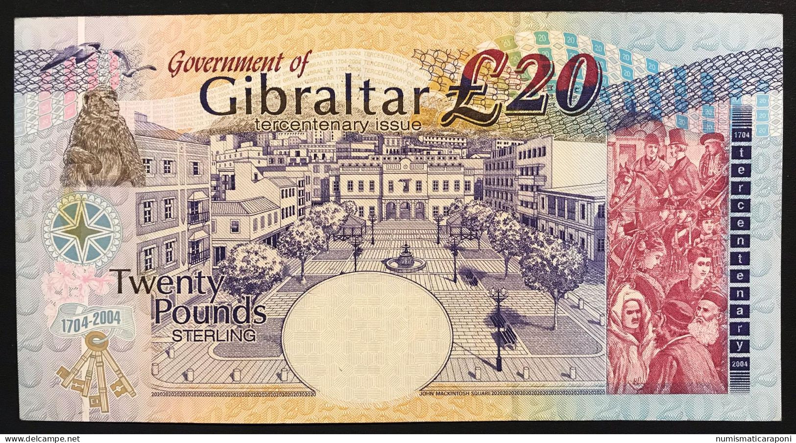 Gibraltar Gibilterra Venti Sterline  £ 20 20 Pounds Pick#31a Spl/sup LOTTO 289 - Gibraltar