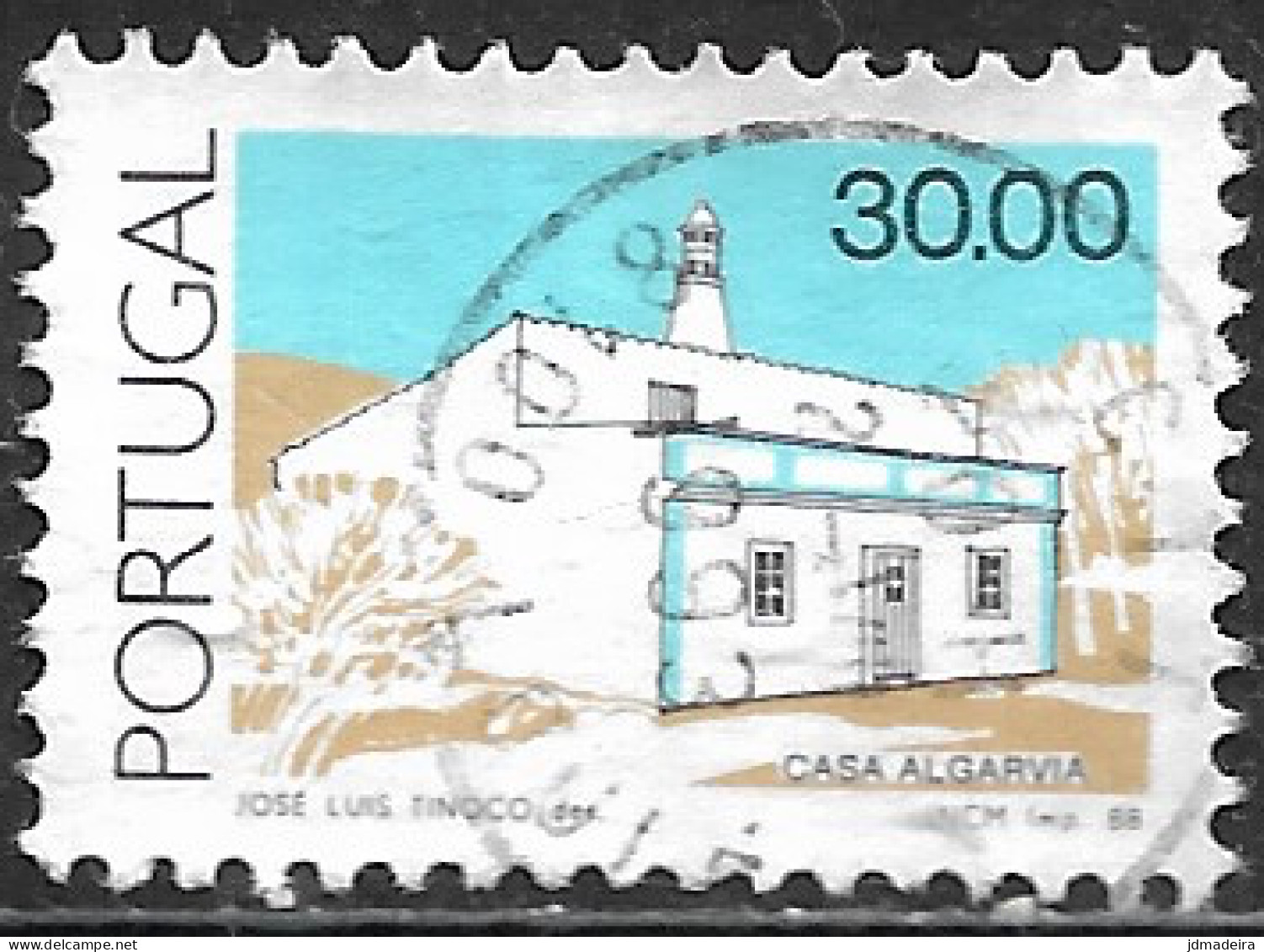 Portugal – 1988 Popular Architecture 30.00 Used Stamp - Gebraucht