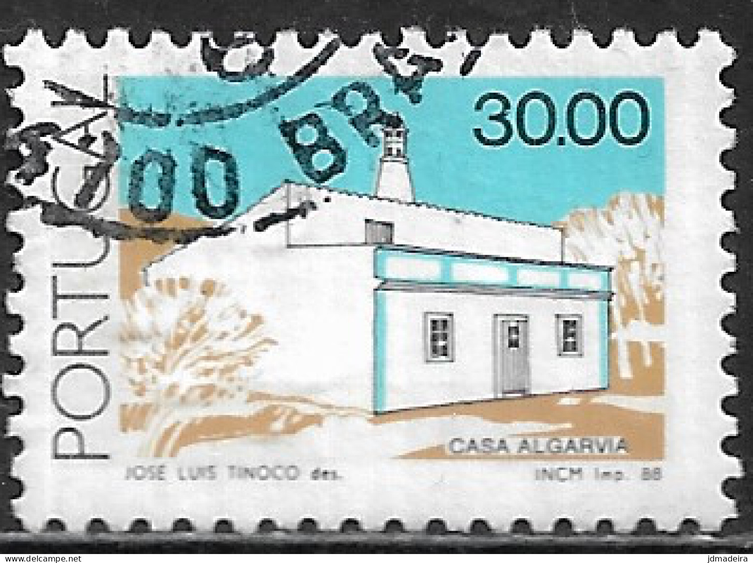 Portugal – 1988 Popular Architecture 30.00 Used Stamp - Gebraucht