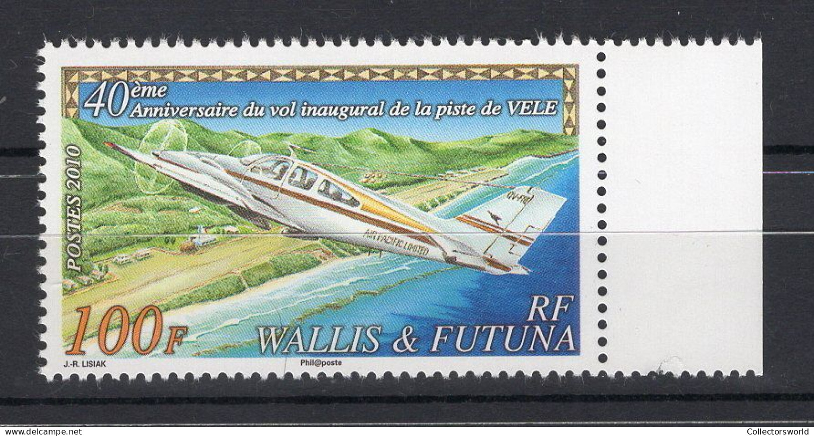 Wallis & Futuna Serie 1v 2010 40th Ann Vele Airport Airplane Plane MNH - Nuevos