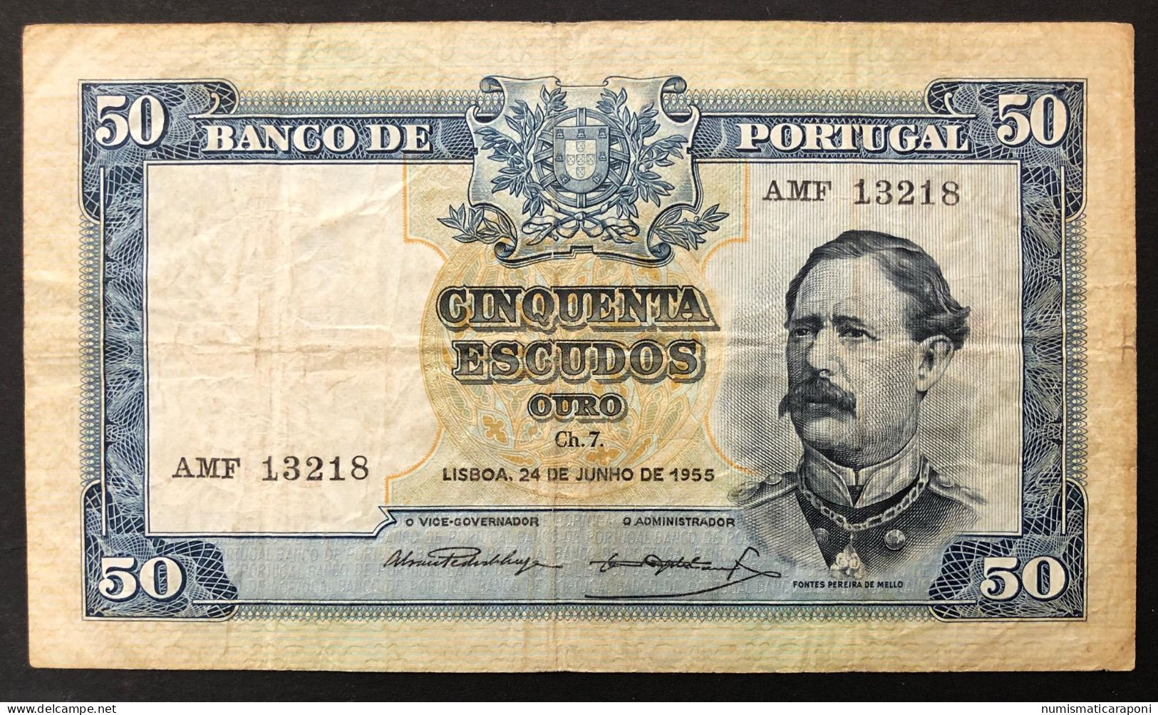 Portogallo Portugal  50 ESCUDOS 1955 LOTTO 202 - Portugal