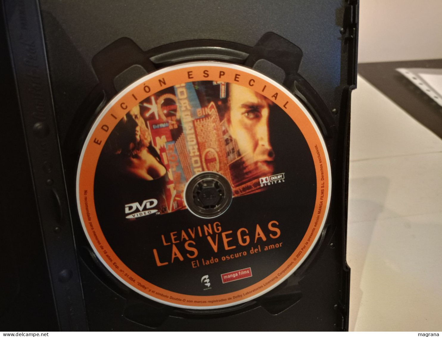 Película Dvd. Leaving Las Vegas. Elisabeth Shue Y Nicolas Cage. Edición Especial. 1995. - Drama