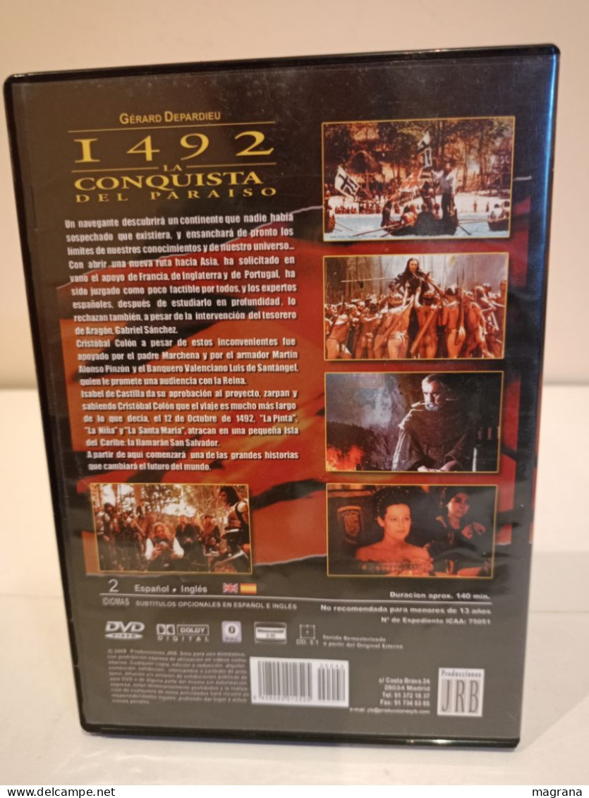 Película Dvd. 1492. La Conquista Del Paraíso. Un Film De Ridley Scott. Actor Gérard Depardieu. - Storia