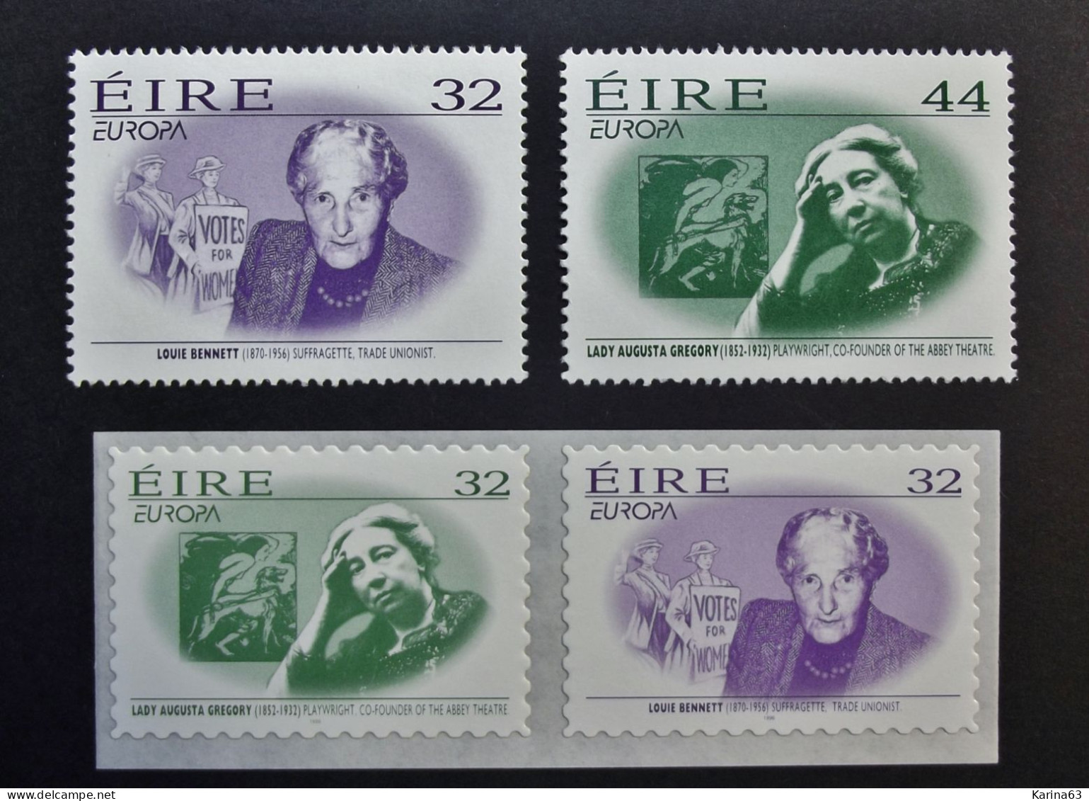 Ireland - Irelande - Eire - 1996 - Y&T N° 943 / 946  ( 4 Val.) Europe - Women Celebrated - MNH - Postfris - Neufs