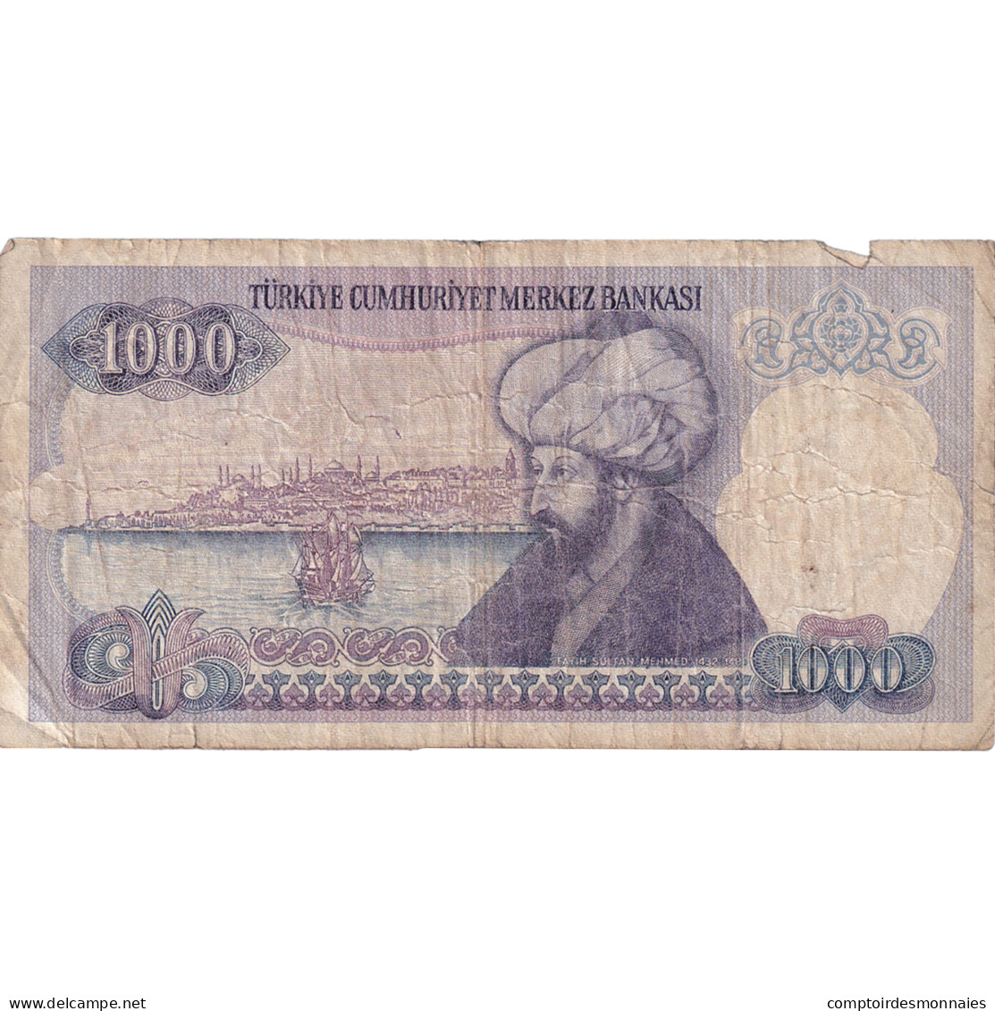 Billet, Turquie, 1000 Lira, Undated (1988), KM:196, B - Turquie