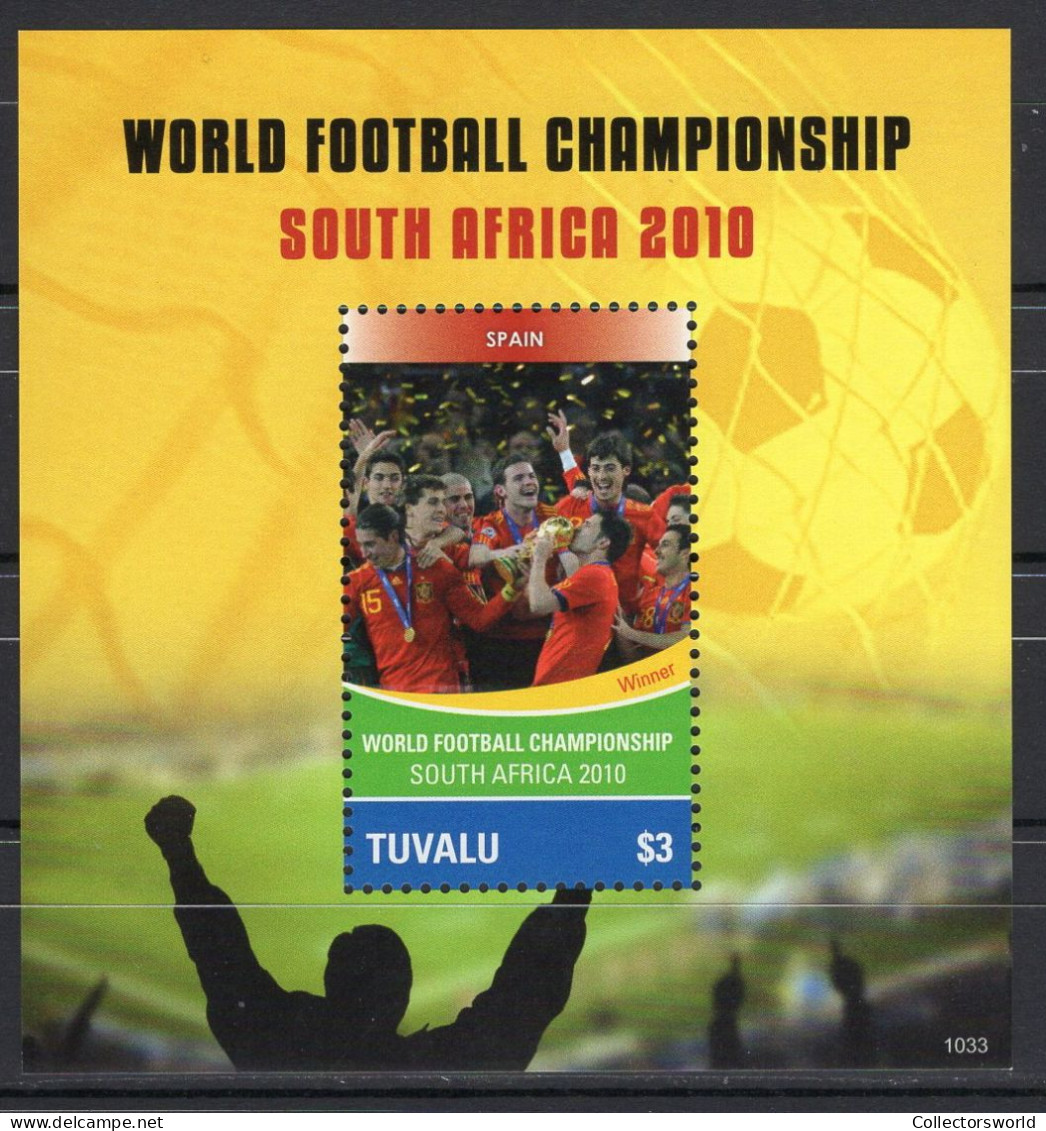 Tuvalu Block 1v 2010 World Football Championship South Africa - Spain Winner MNH - 2010 – Zuid-Afrika