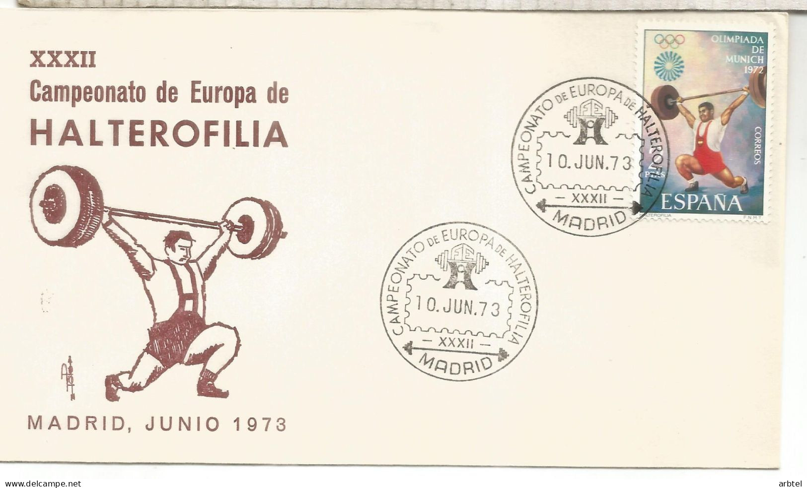 MADRID CAPEONATO DE EUROPA DE HALTEROFILIA 1972 ATLETISMO - Weightlifting