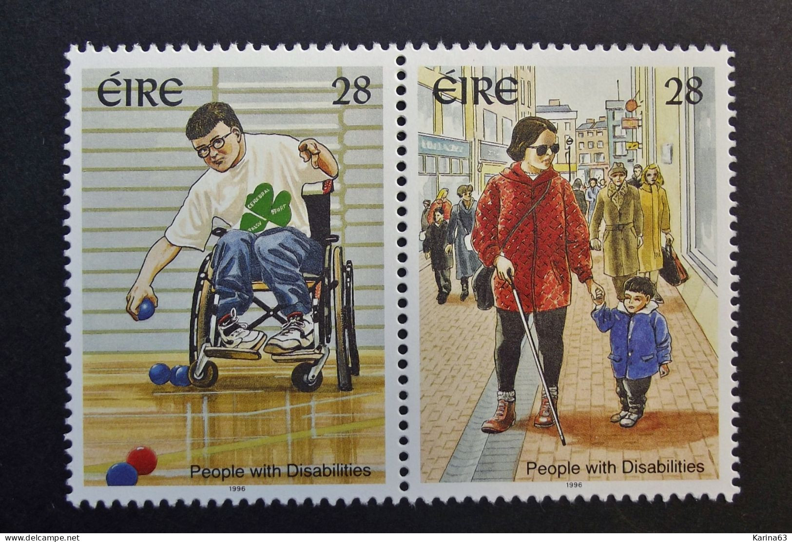 Ireland - Irelande - Eire - 1996 - Y&T N° 961 / 962 ( 2 Val.) Handicapées - Disabled Persons - MNH - Postfris - Neufs