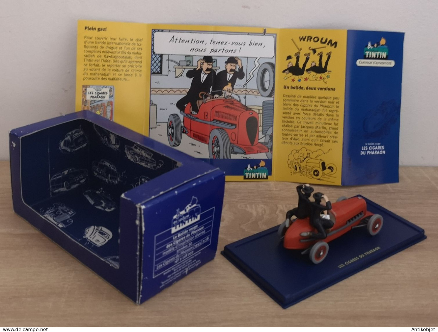 Tintin Les Cigares Du Pharaon Bolide Rouge Amilcar 1930 Atlas 1:43 - Norev