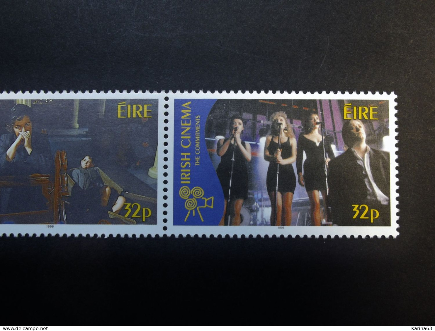 Ireland - Irelande - Eire - 1996 - Y&T N° 967 / 970 ( 4 Val.) Irish Cinama - Film - Performance Art - MNH - Postfris - Neufs