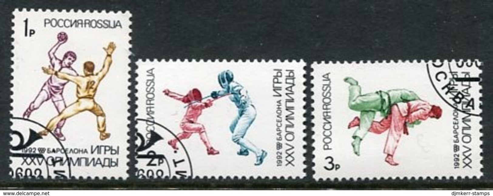 RUSSIA 1992 Olympic Games Used  Michel 245-47 - Oblitérés