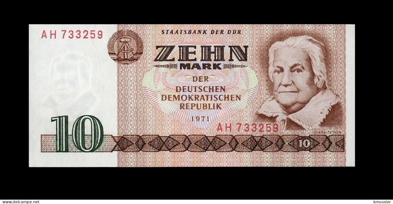 # # # Banknote DDR (GDR) 10 Mark 1971 UNC # # # - 10 Mark